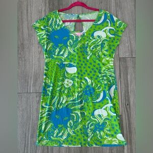 Lilly Pulitzer Daniella Dress, Limeade - Roar of the Jungle, Small, NWT